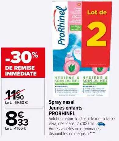 spray nasal jeunes enfants prorhinel