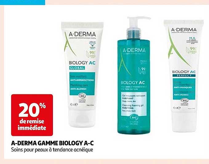 a-derma gamme biology a-c