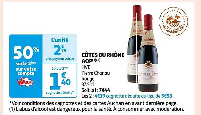 côtes du rhône aop hve pierre chanau