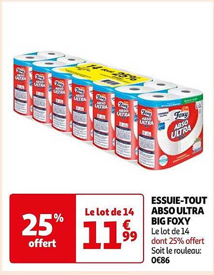 essuie-tout abso ultra big foxy