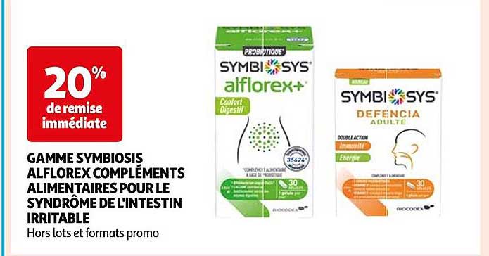 gamme symbiosis alflorex compléments alimentaires pour le syndrôme de l'intestin irritable
