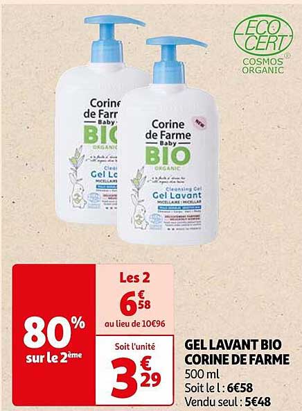 Gel Lavant Bio Corine De Farme