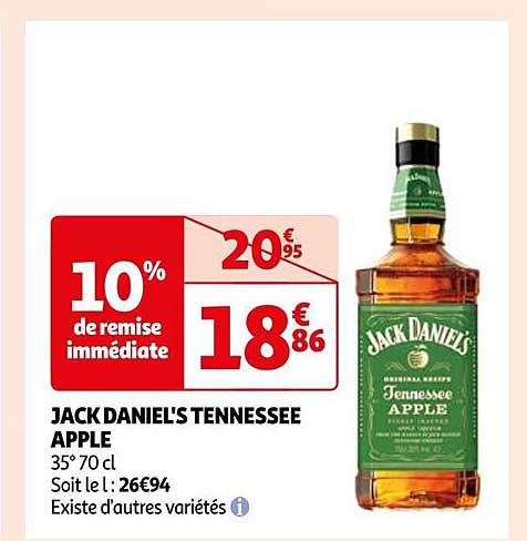 jack daniel's tennessee apple