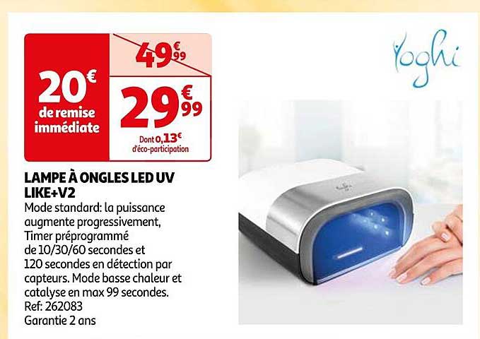 lampe à ongles led uv like+v2 yoghi