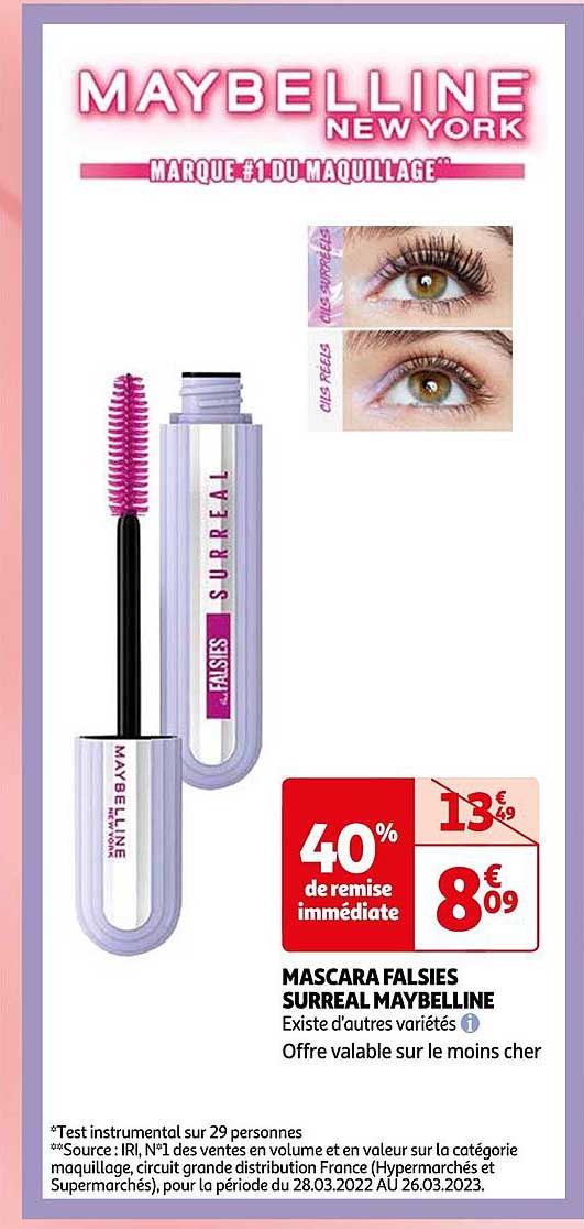 mascara falsies surreal maybelline