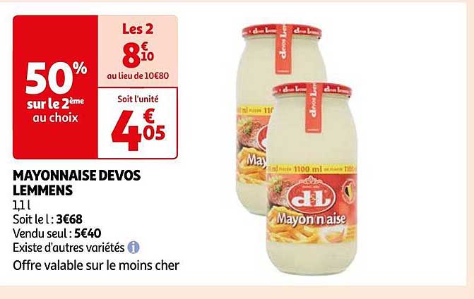 Mayonnaise Devos Lemmens