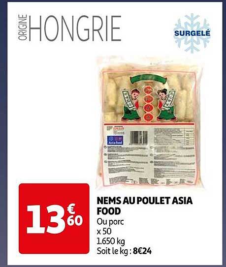 nems au poulet asia food