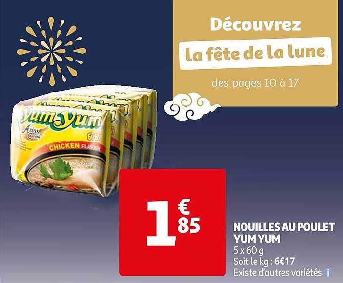 nouilles au poulet yum yum