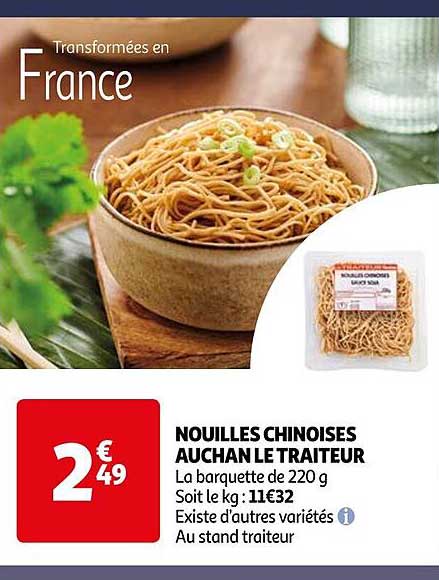 nouilles chinoises auchan le traiteur