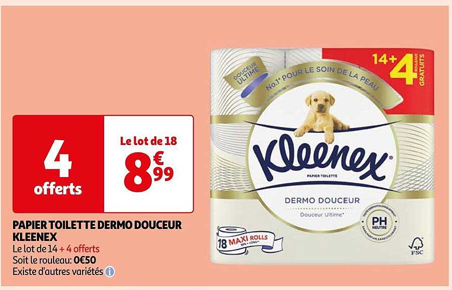 Papier Toilette Dermo Douceur Kleenex