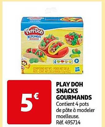 play doh snacks gourmands