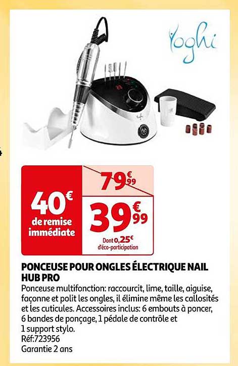 ponceuse pour ongles électrique nail hub pro