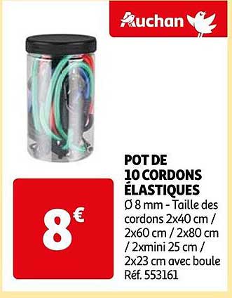 Pot De 10 Cordons élastiques