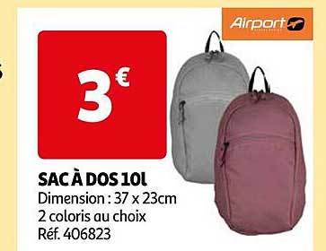 sac à dos 10 l airport