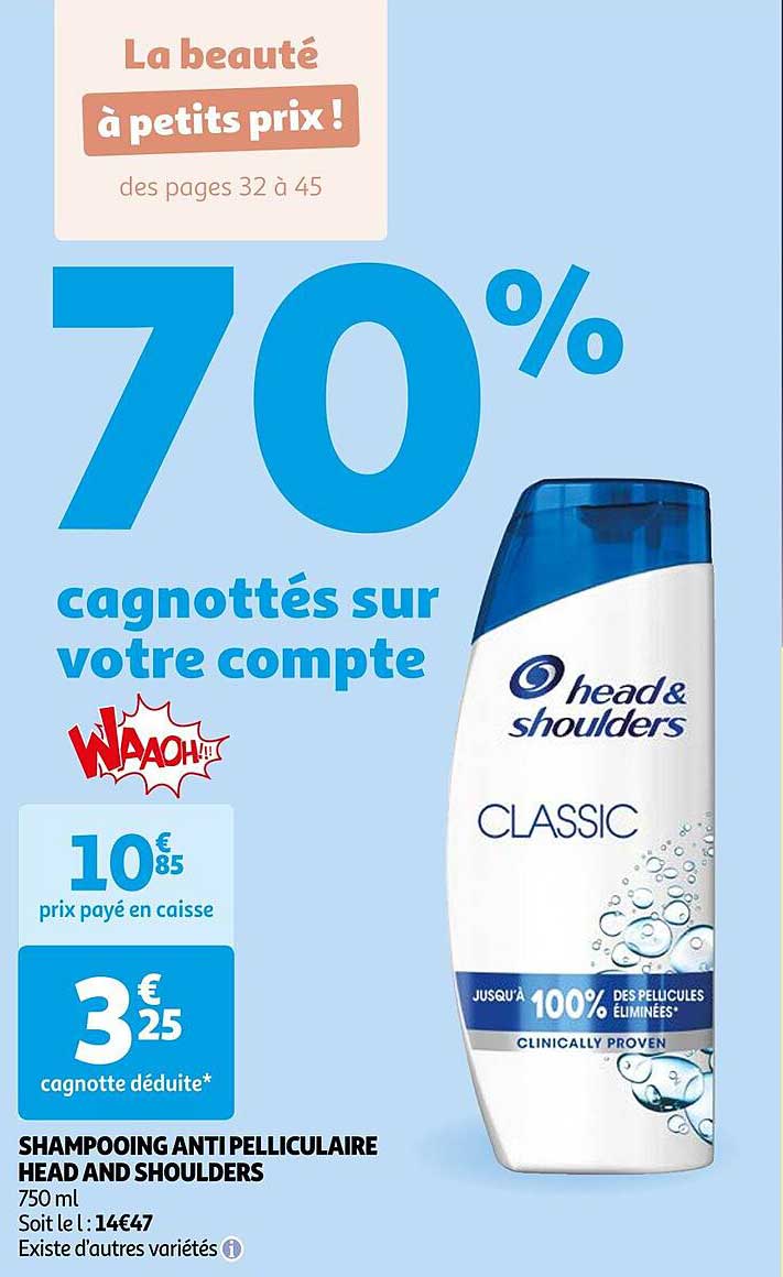 shampooing anti pelliculaire head and shoulders