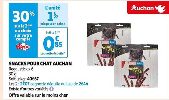 Snacks Pour Chat Auchan