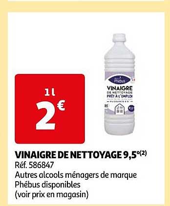 vinaigre de nettoyage 9,5°