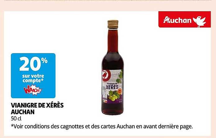 vinaigre de xérès auchan