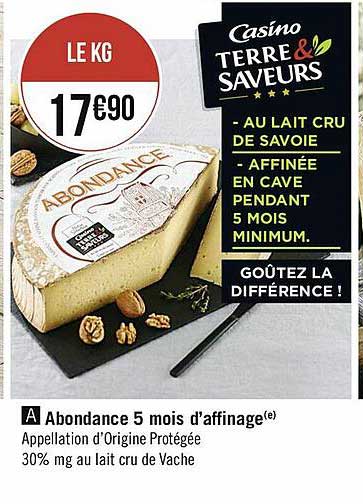 abondance 5 mois d'affinage