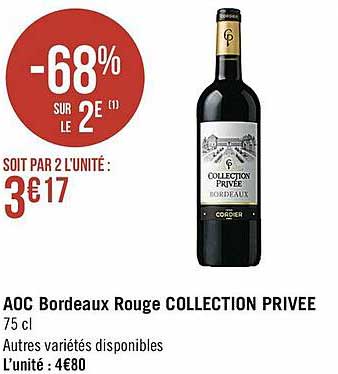 aoc bordeaux rouge collection privée