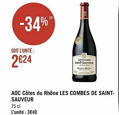aoc côtes du rhône les combes de saint-saveur