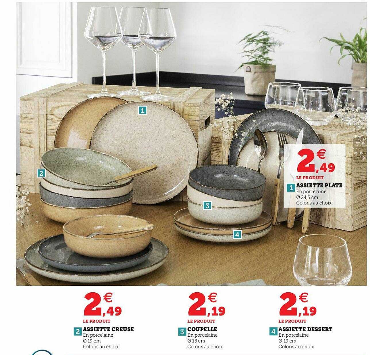 Assiette Plate, Assiette Creuse, Coupelle, Assiette Dessert