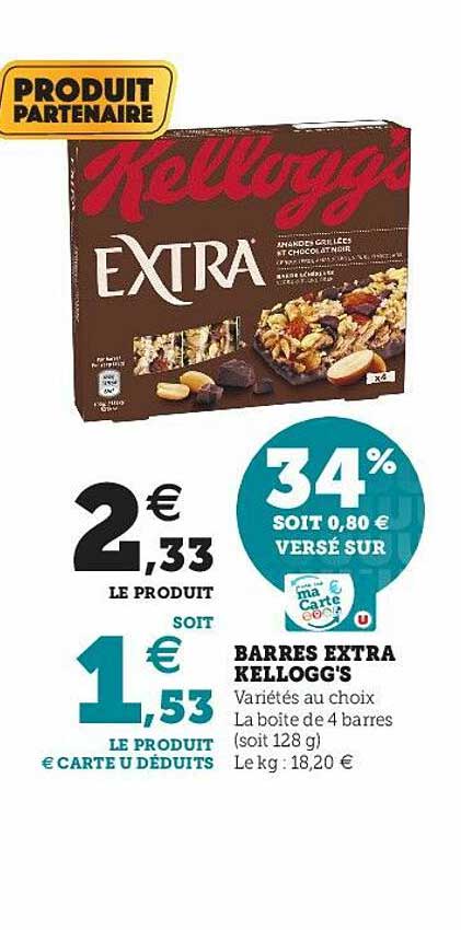 Barres Extra Kellogg's