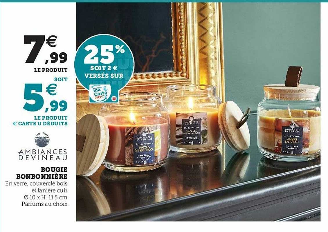 bougie bonbonnière ambiances devineau