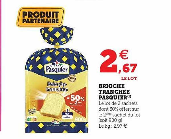 Brioche Tranchée Pasquier