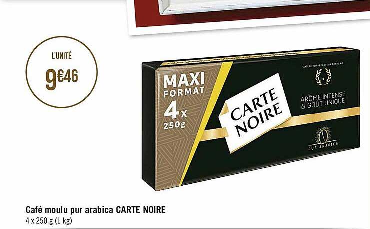 Café Moulu Pur Arabica Carte Noire