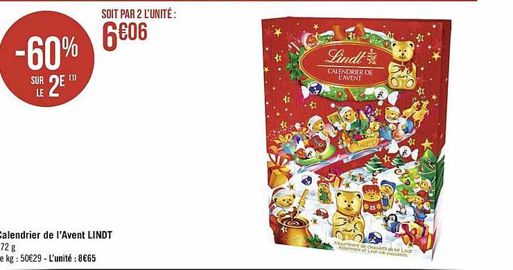 Calendrier De L'avent Lindt
