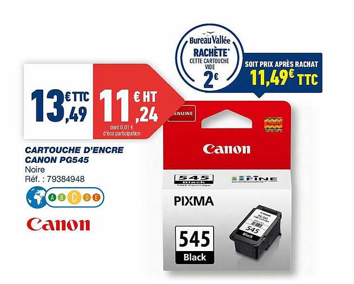 cartouche d'encre canon pg545
