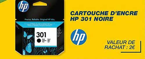 cartouche d'encre hp 301 noire