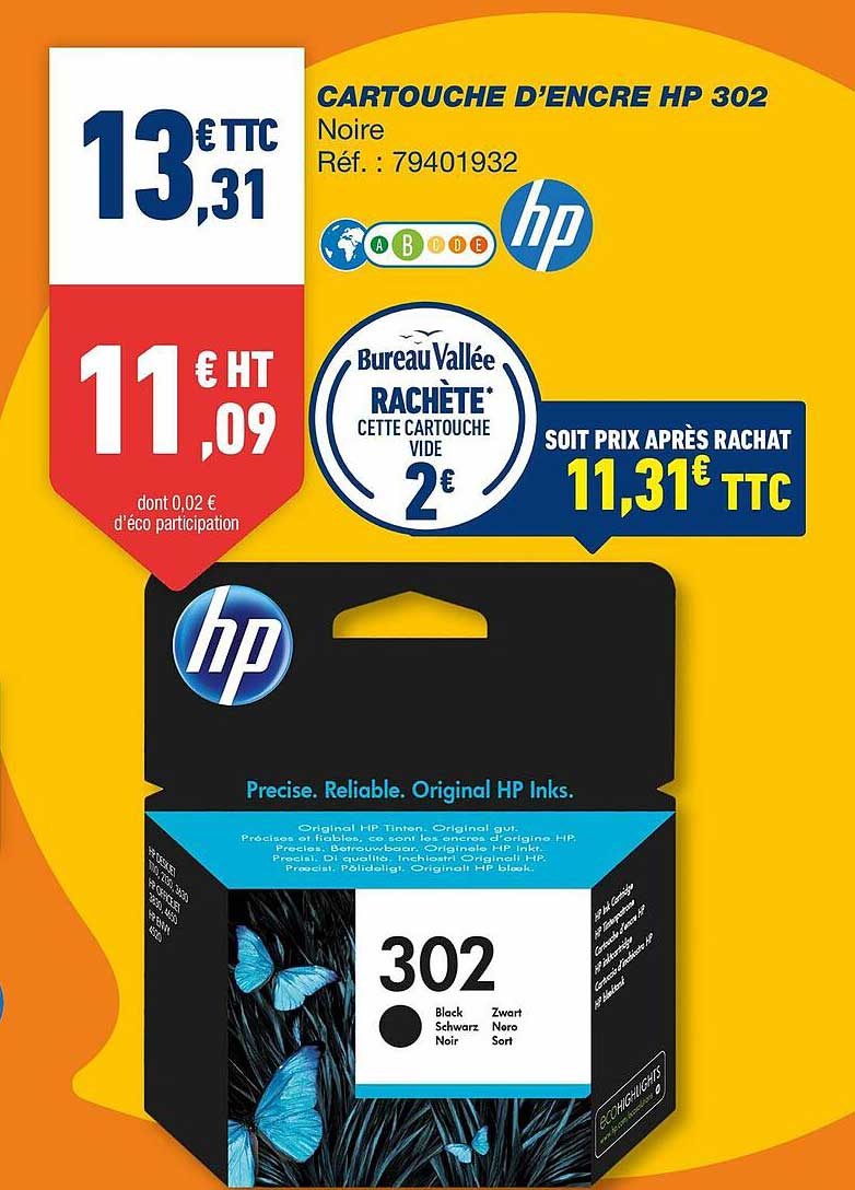 cartouche d'encre hp 302