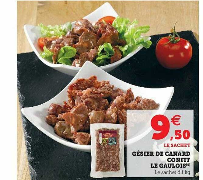 gésier de canard confit le gaulois