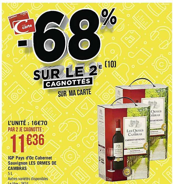 igp pays d'oc cabernet sauvignon les ormes de cambras