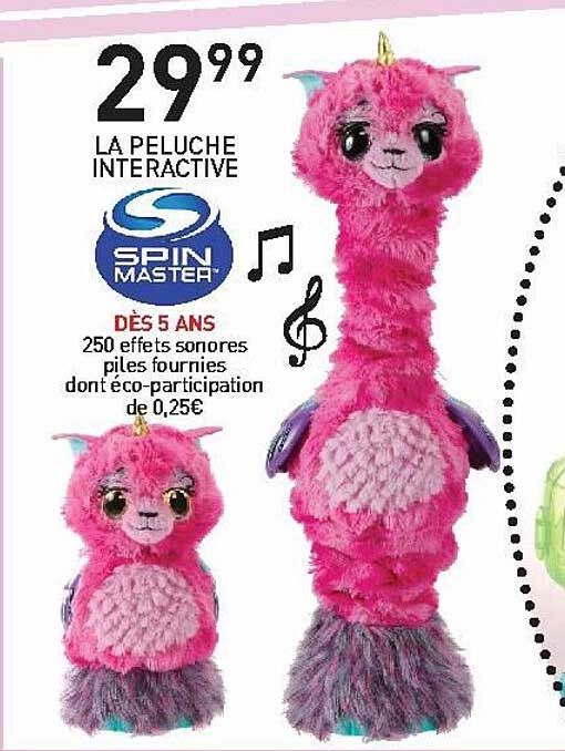 la peluche interactive spin master