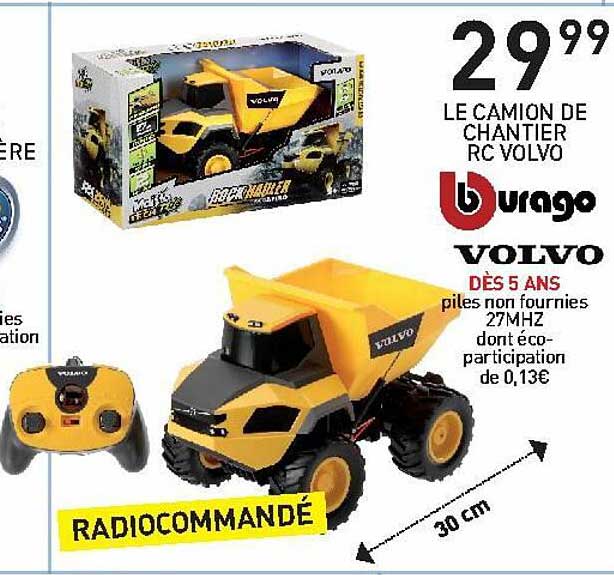 le camion de chantier rc volvo