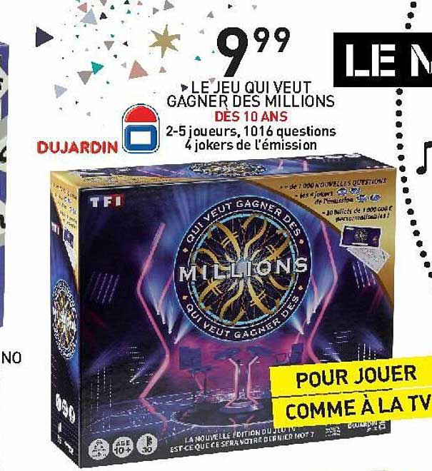 le jeu qui veut gagner des millions