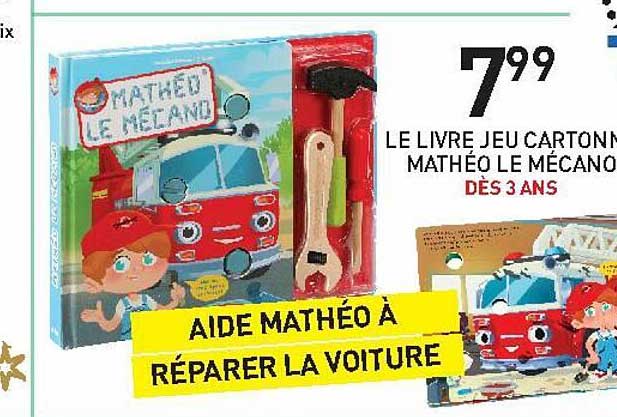 le livre jeu cartonné mathéo le mécano