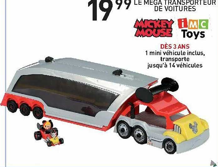 le mega transporteur de voitures mickey mouse