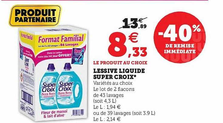 Lessive Liquide Super Croix