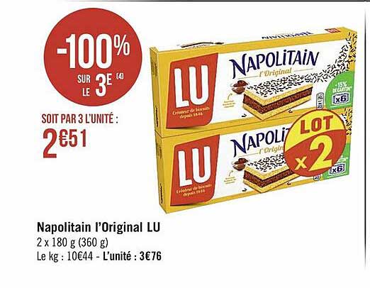 Napolitain L'original Lu