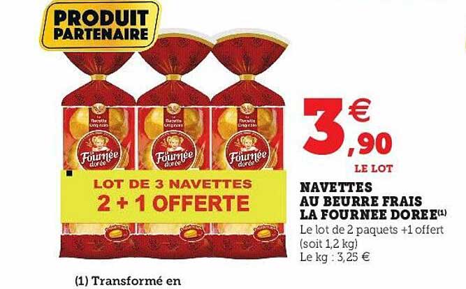 navettes au beurre frais la fournée dorée