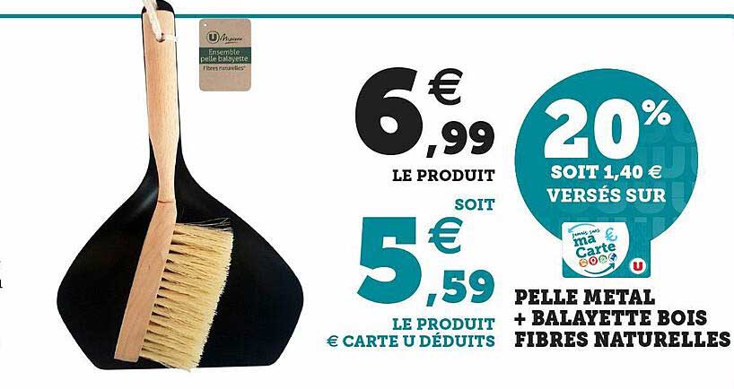 Pelle Métal + Balayette Bois Fibres Naturelles