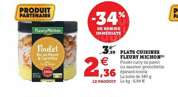 plats cuisinés fleury michon