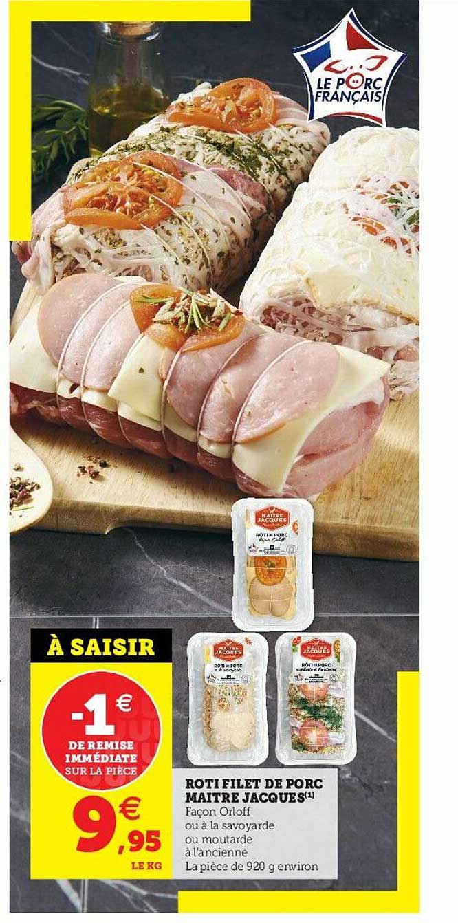 rôti filet de porc maître jacques