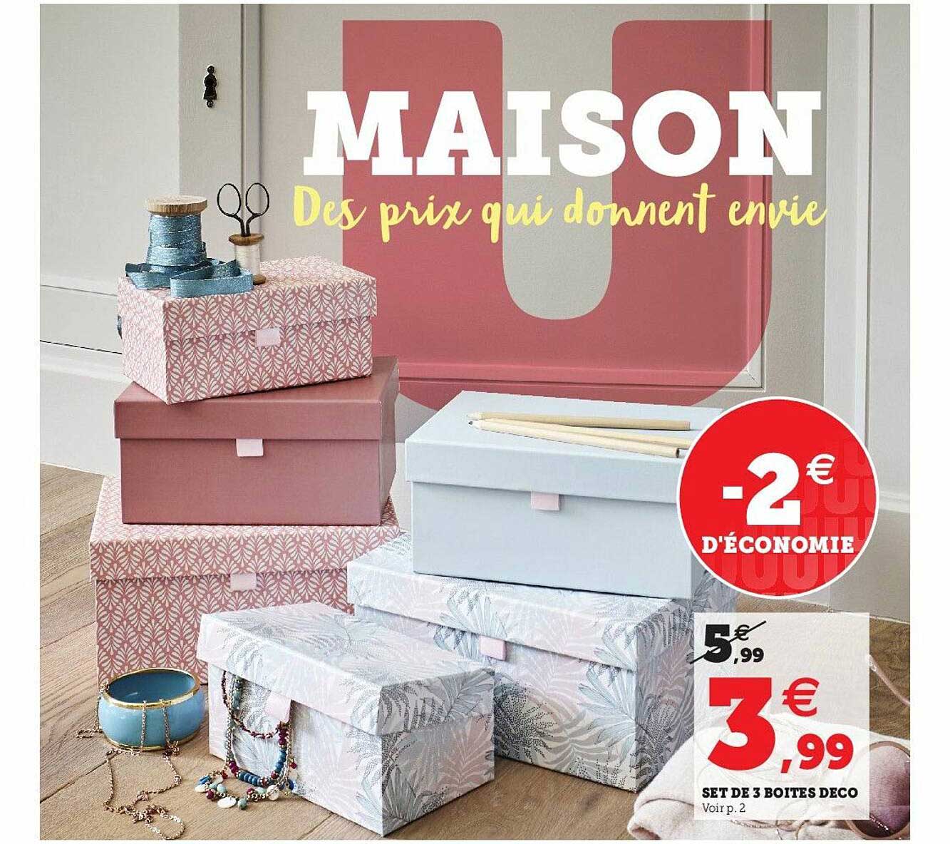 Set De 3 Boîtes Déco