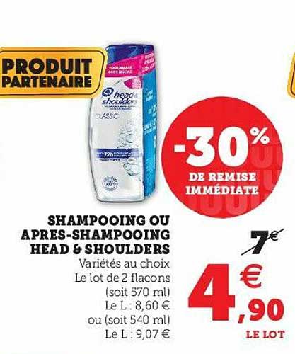 shampooing ou après-shampooing head & shoulders