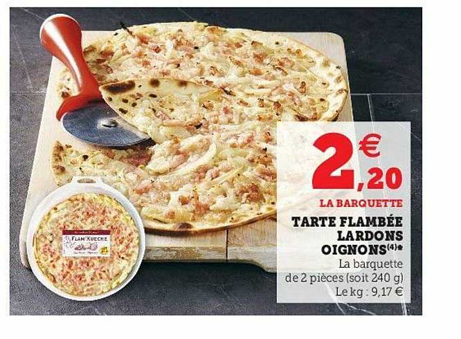 tarte flambée lardons oignons